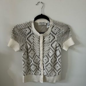 Bryon Lars X Anthropologie Beauty mark cardigan
